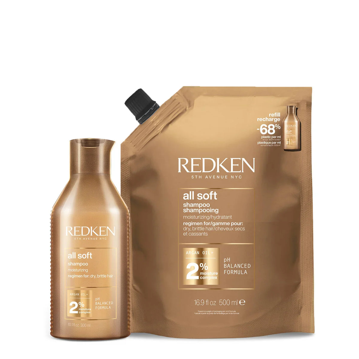 All Soft Shampoo & Refill Duo
