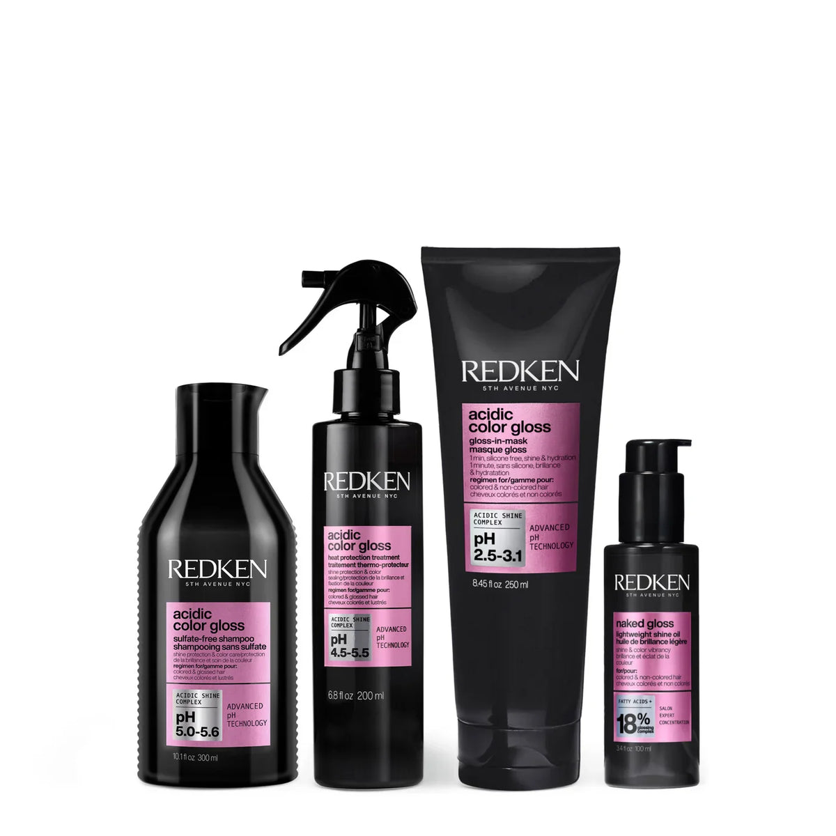 Acidic Color Gloss High Shine Set